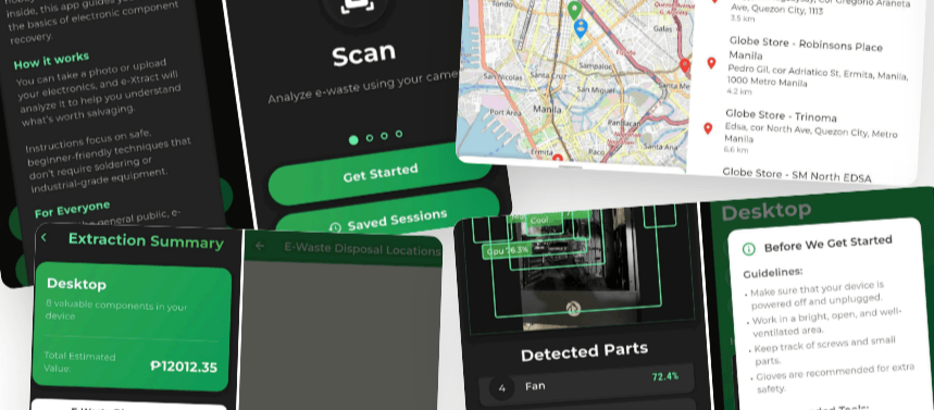 Screenshot of e-Xtract (Mobile)